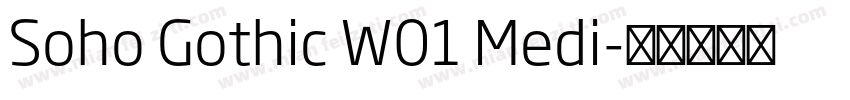 Soho Gothic W01 Medi字体转换